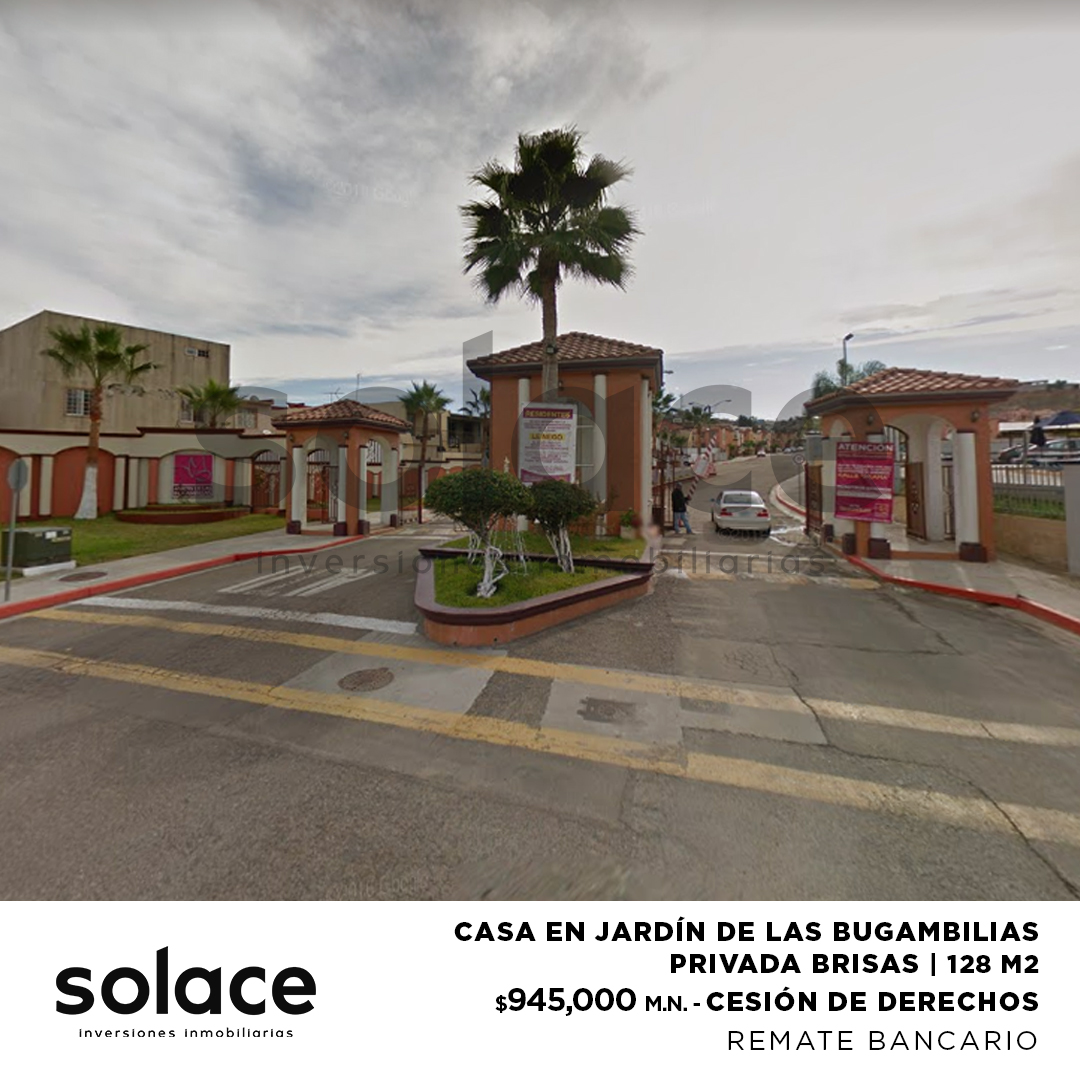 Casa en Jardín de las Bugambilias, en Privada Brisas | PRECIO: $945,000  . - SOLACE Inversiones Inmobiliarias / Remates Hipotecarios