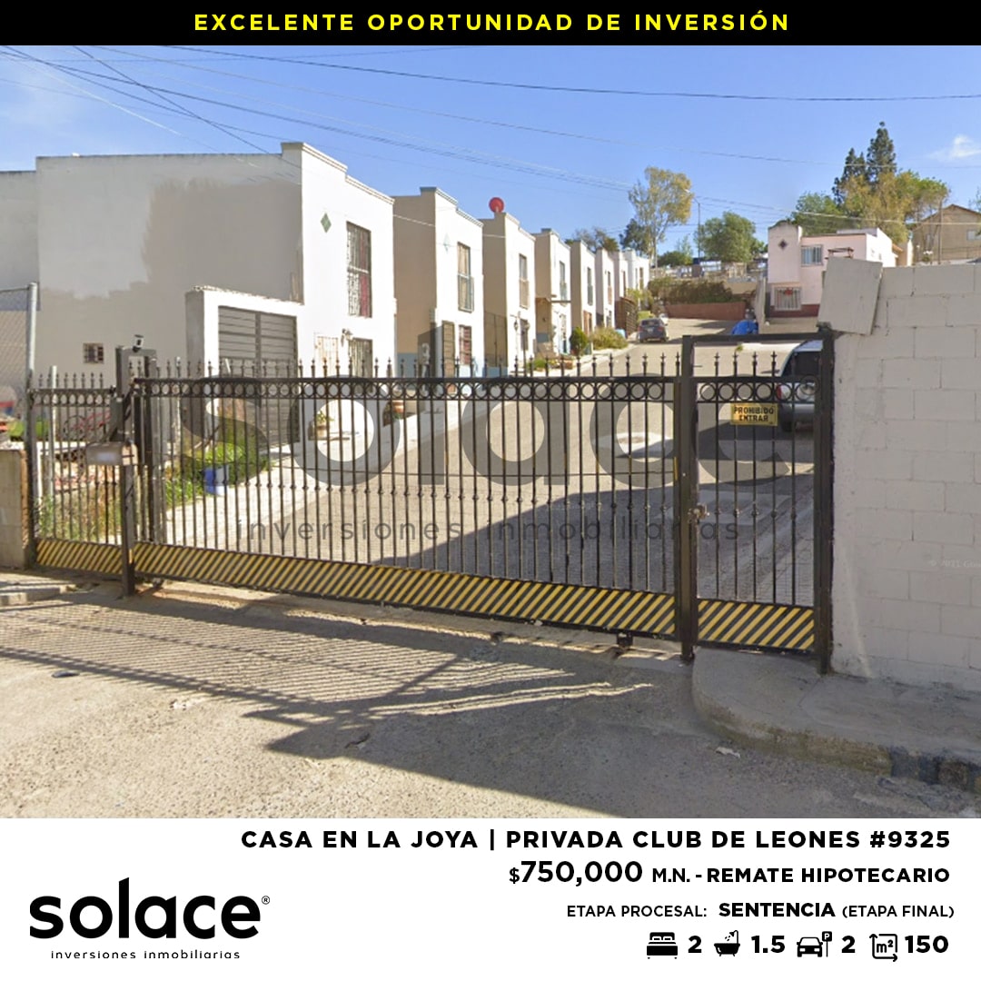 La Joya – La Gloria, Privada Club de Leones 9325 | PRECIO: $750,000 . -  SOLACE Inversiones Inmobiliarias / Remates Hipotecarios